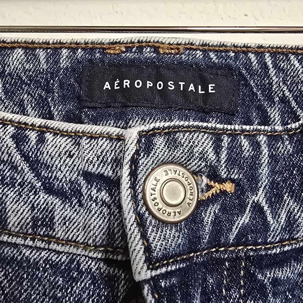 Aeropostale Flare Mid-Rise Cargo Washed Jeans Size 6R - Picture 3 of 12